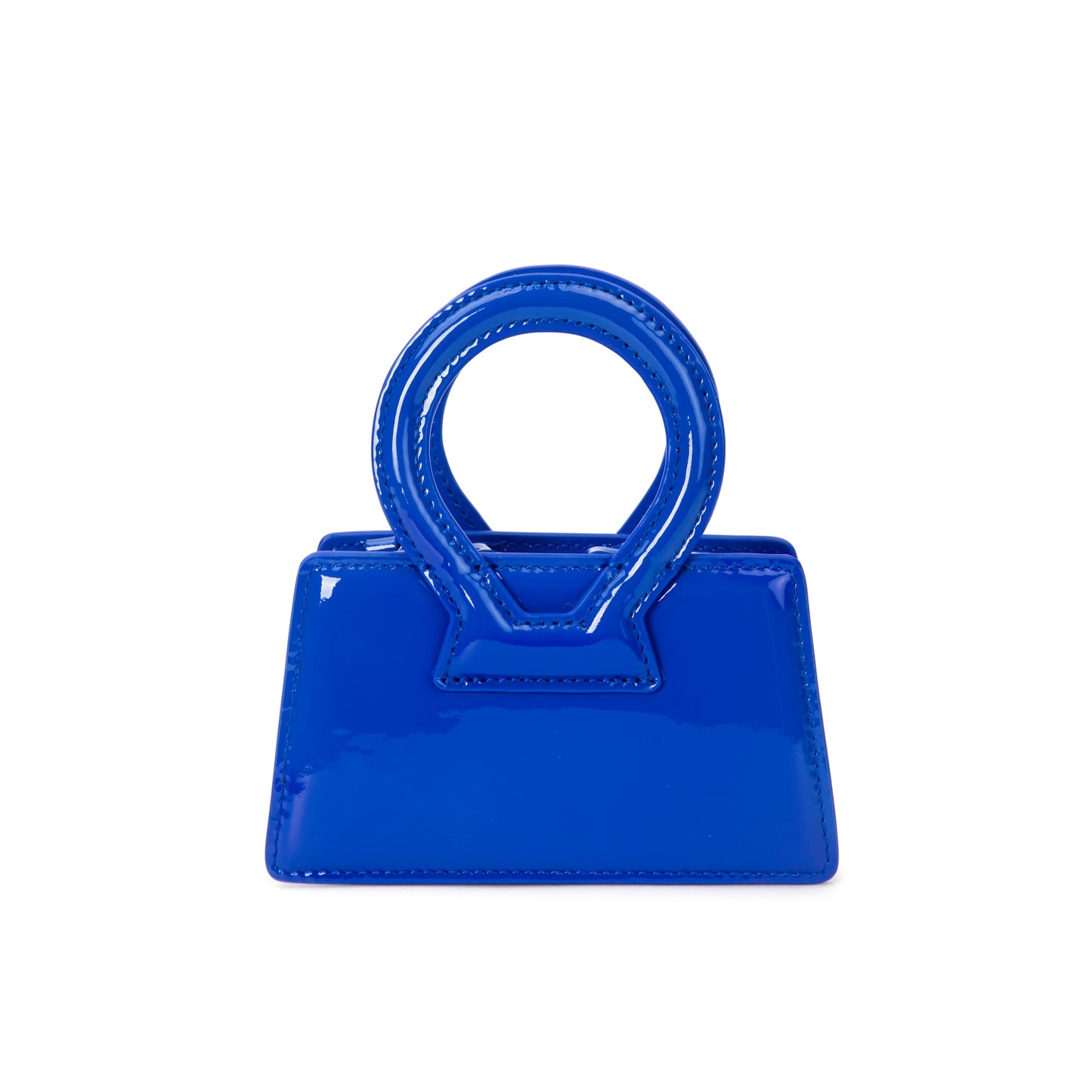Mini Ana in Patent Blue Leather