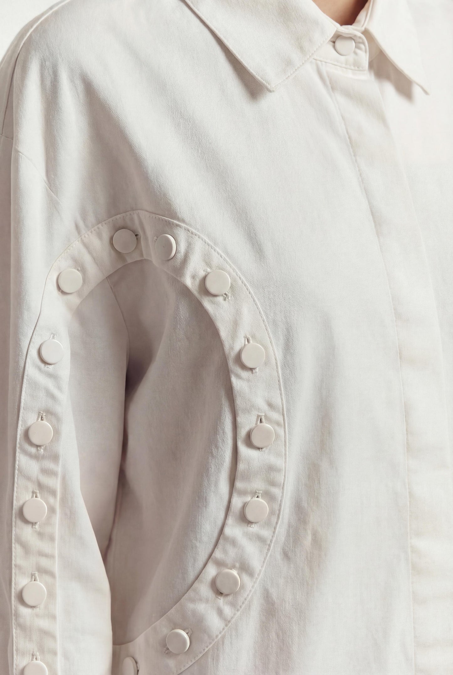 Unbutton Shirt in Cotton Poplin
