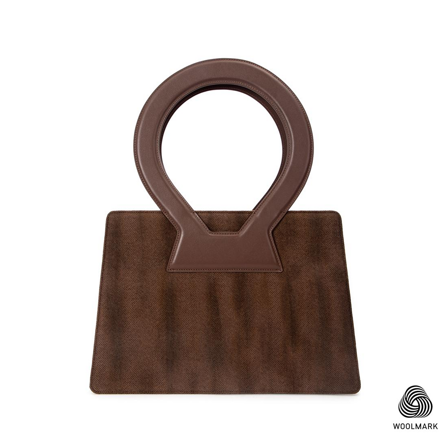 Large Ana in Feather Brown Wool