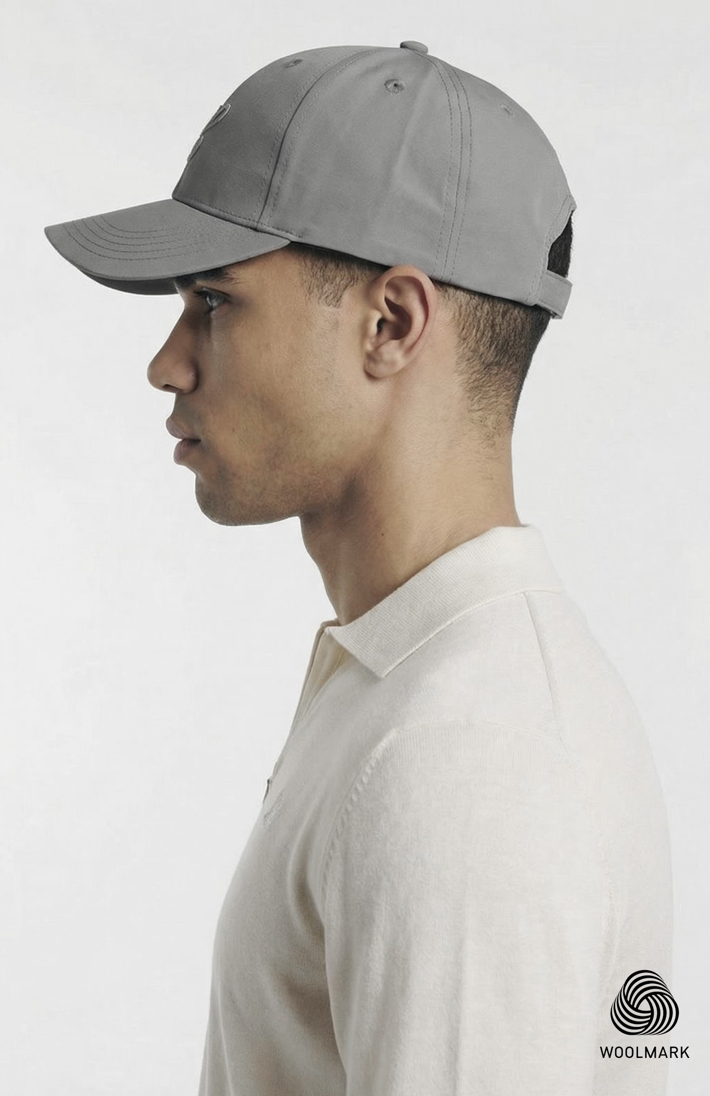 Logo Baseball Cap in Smart Merino Wool