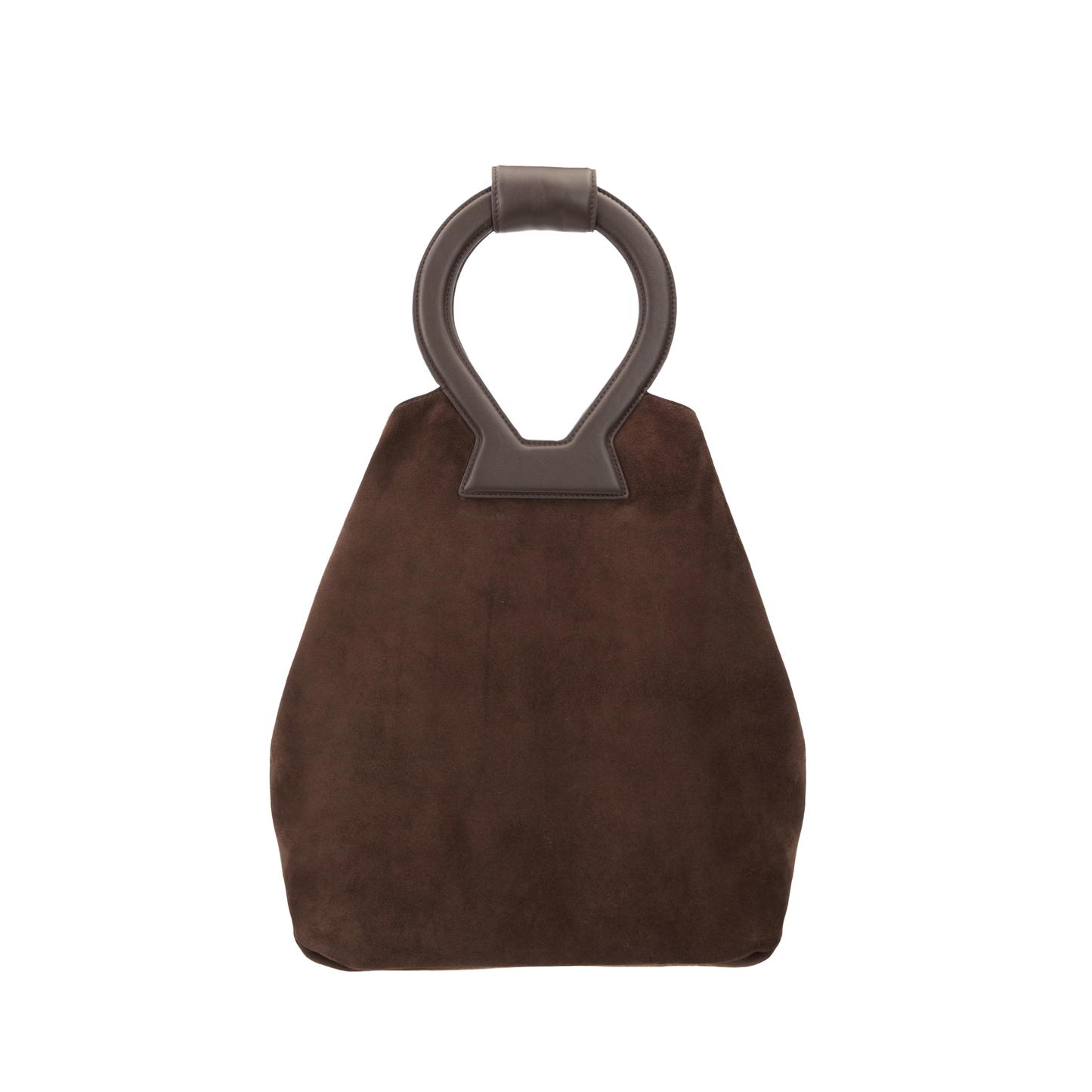 Brooke Tote in Brown Suede