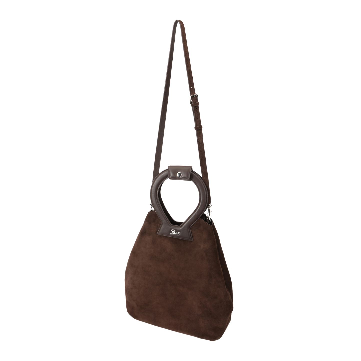 Brooke Tote in Brown Suede