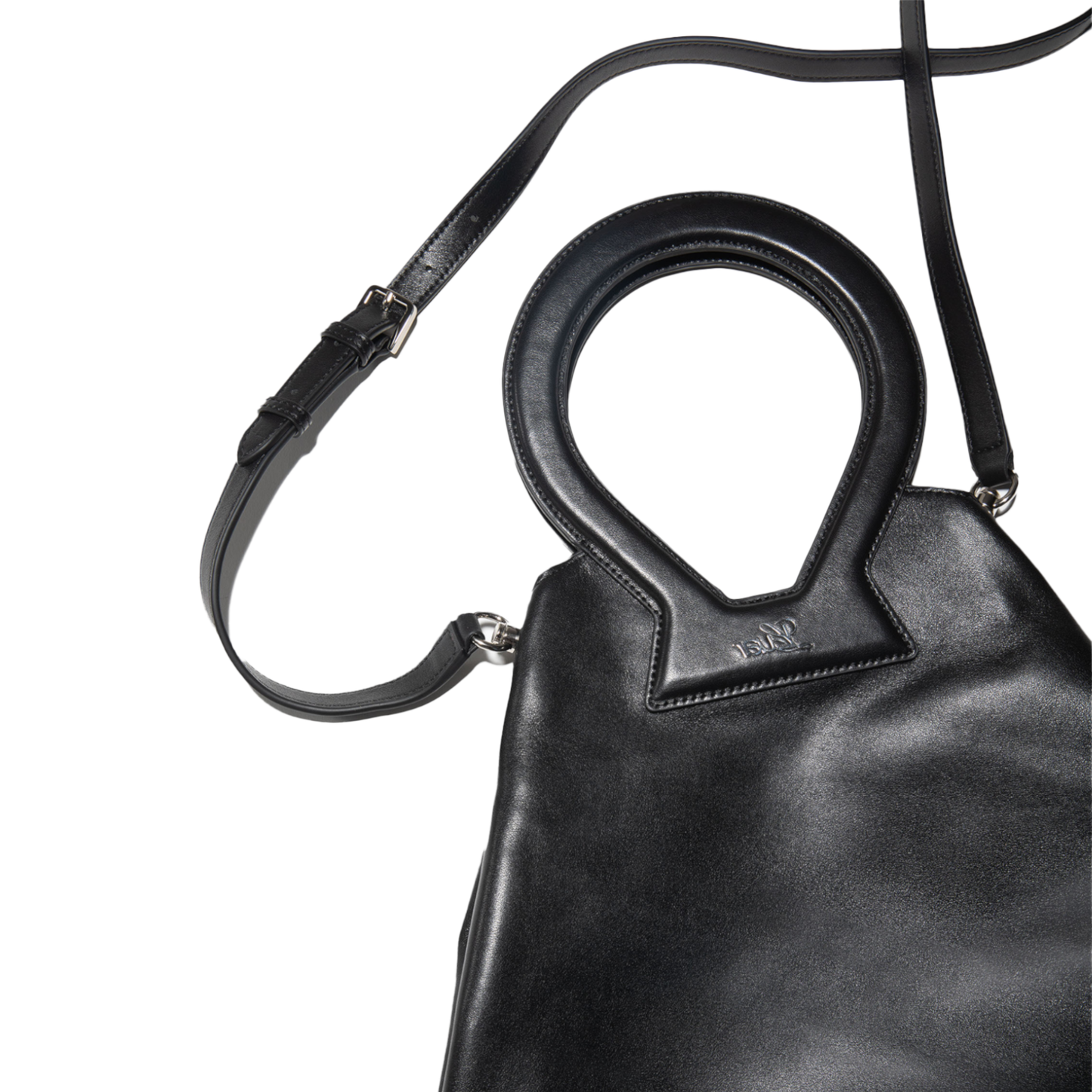 Brooke Tote in Smooth Black Leather