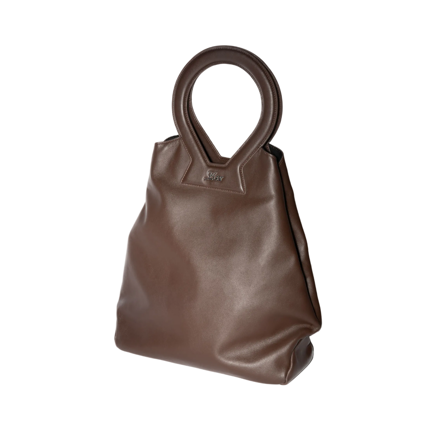 Brooke Tote in Smooth Brown Leather