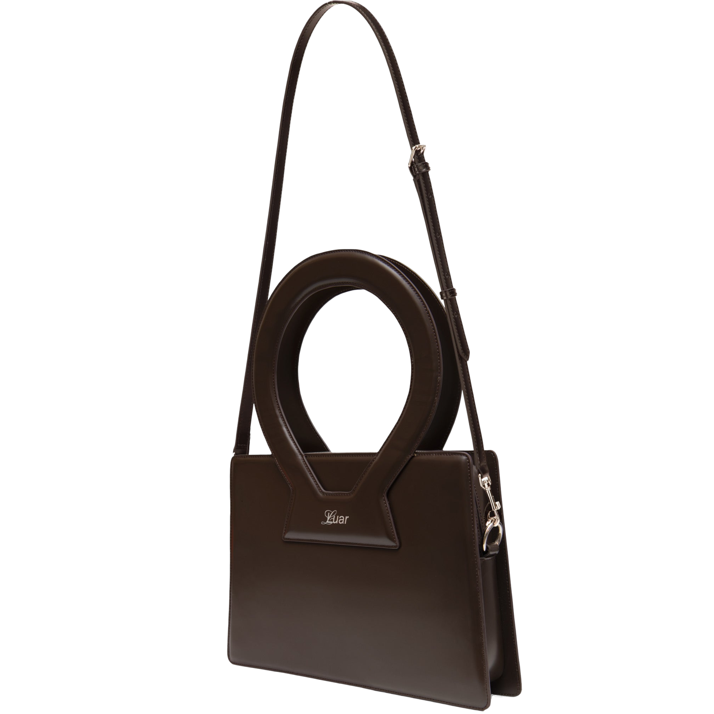 Large Ana in Smooth Brown Leather