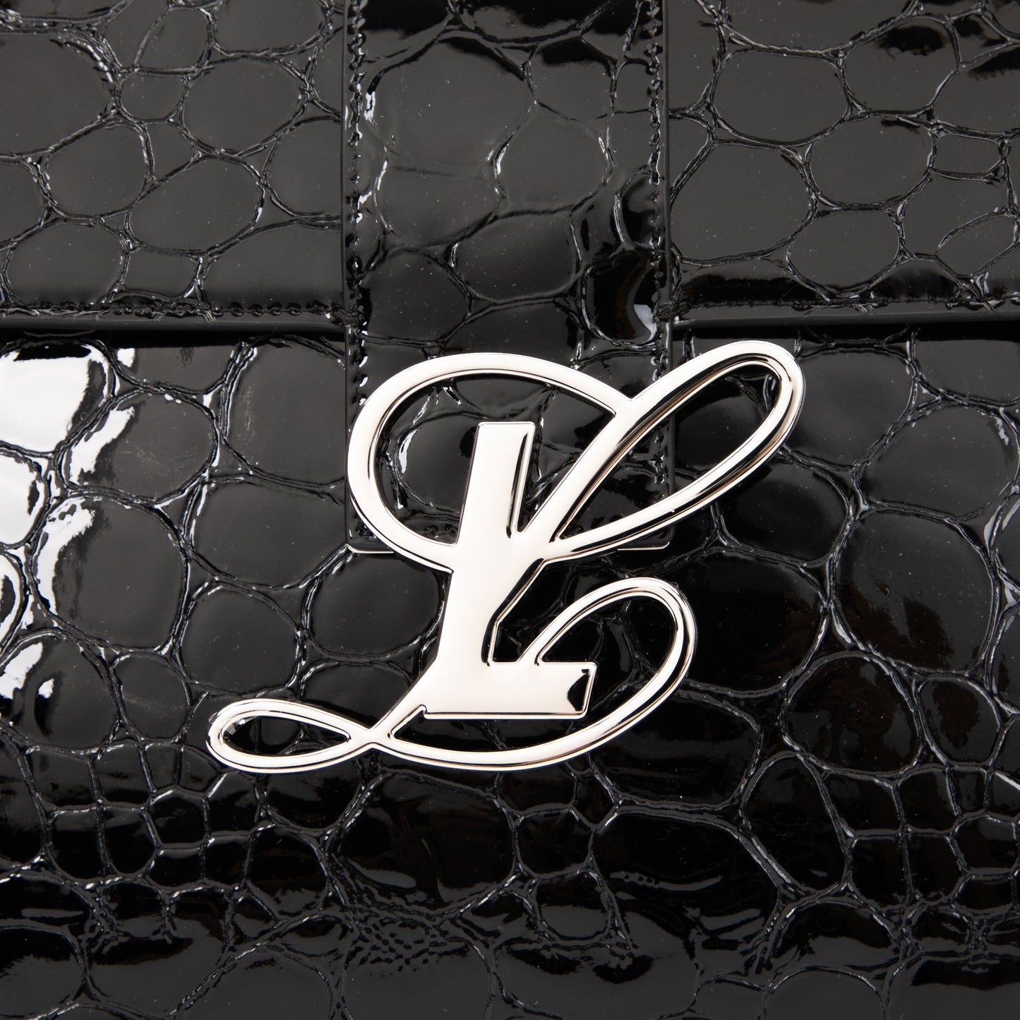 Yahaira in Black Glossy Pebble
