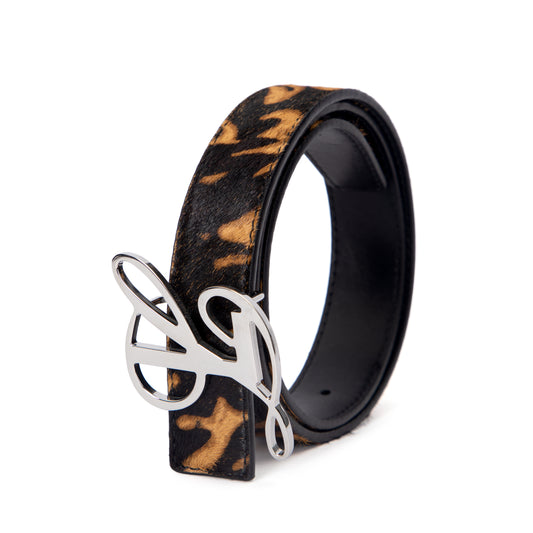 Baby Belt in Leopard Pony Hair