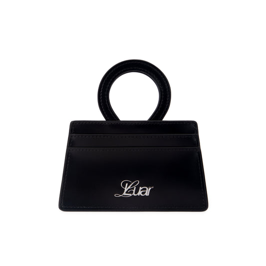 Ana Cardholder in Black Leather