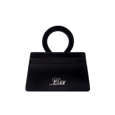 Ana Cardholder in Black Leather