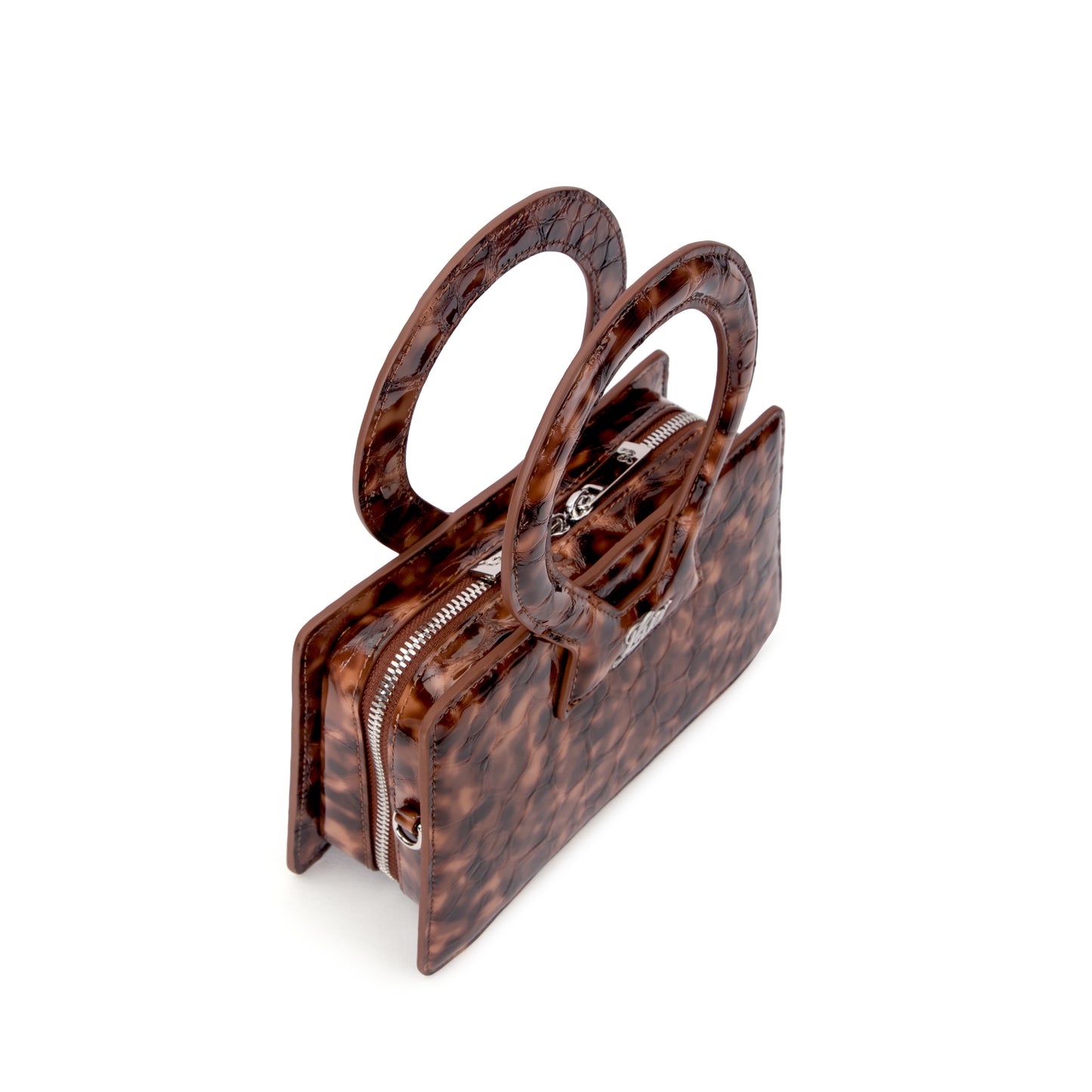 Small Ana in Tortoise Embossed Leather