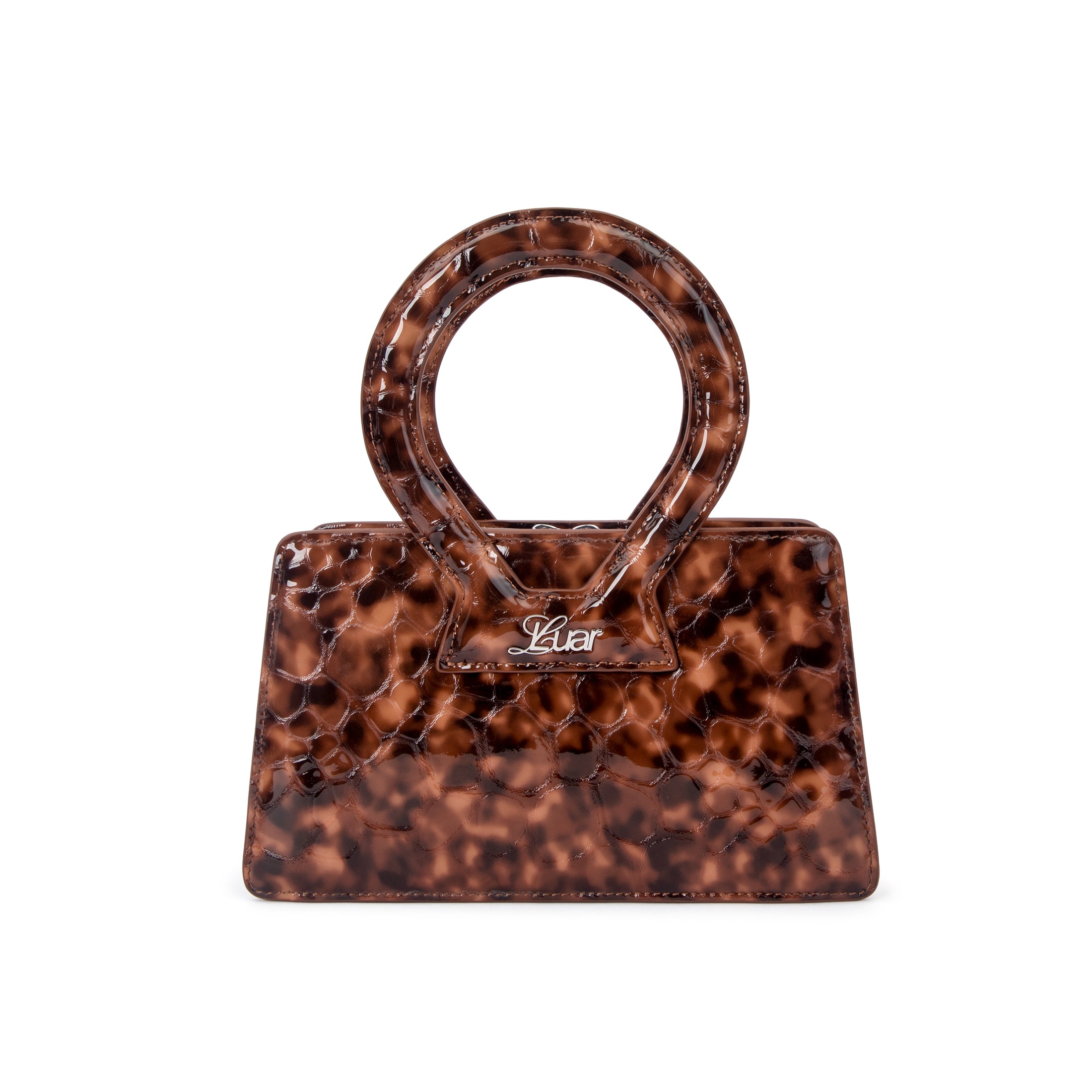 Small Ana in Tortoise Embossed Leather