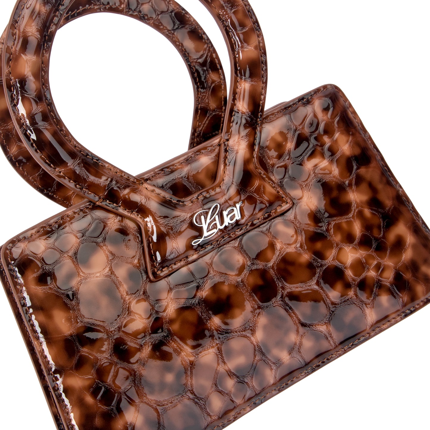 Small Ana in Tortoise Embossed Leather
