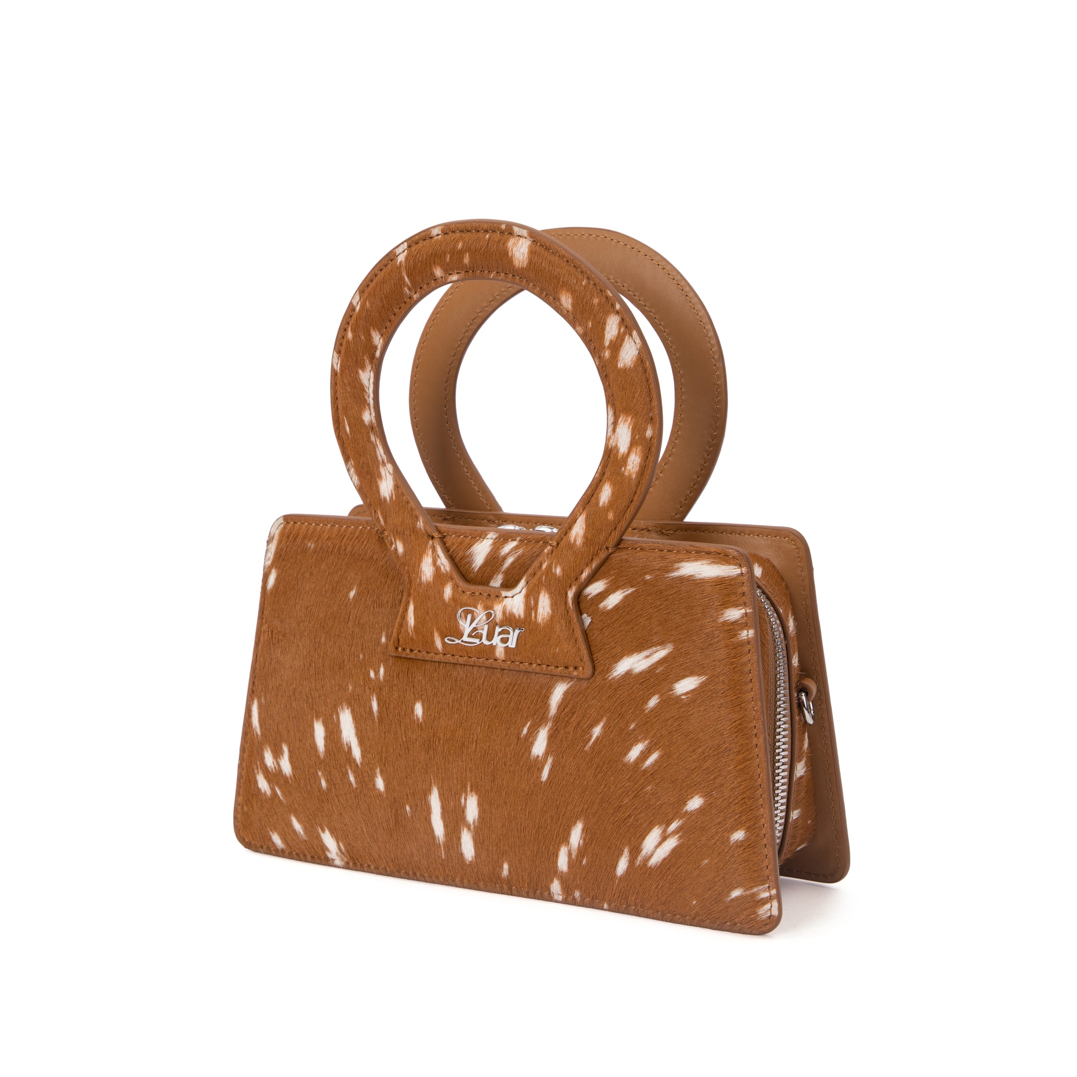 Small Ana in Classic Spotted Fawn Ponyhair Hover