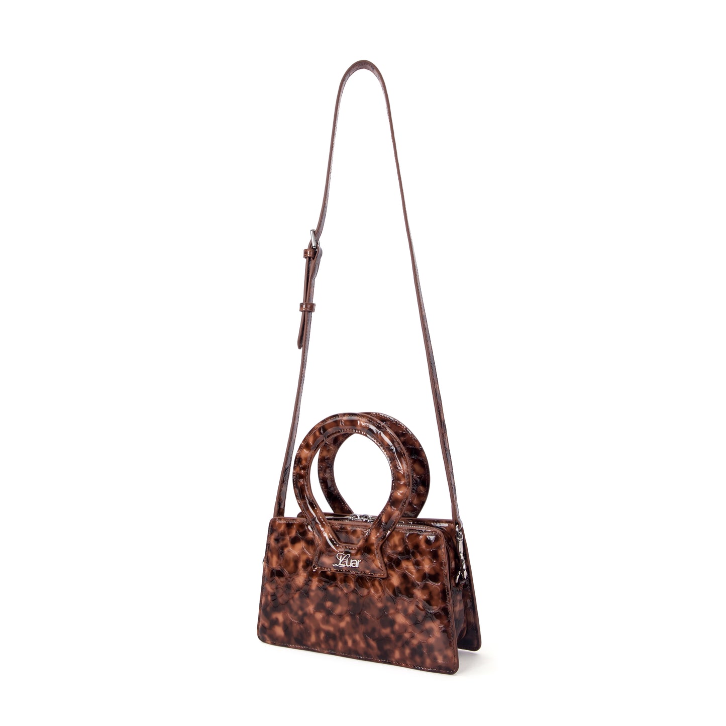 Small Ana in Tortoise Embossed Leather