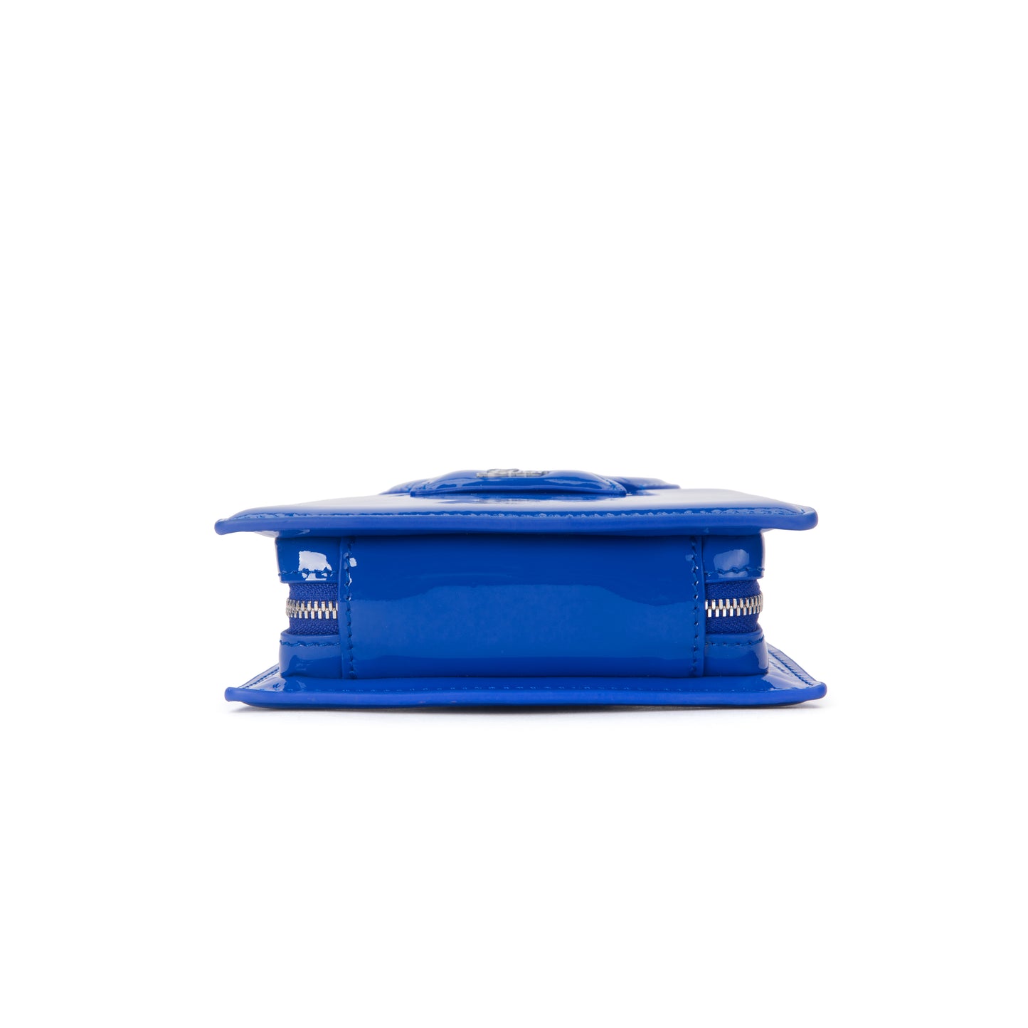 Mini Ana in Patent Blue Leather