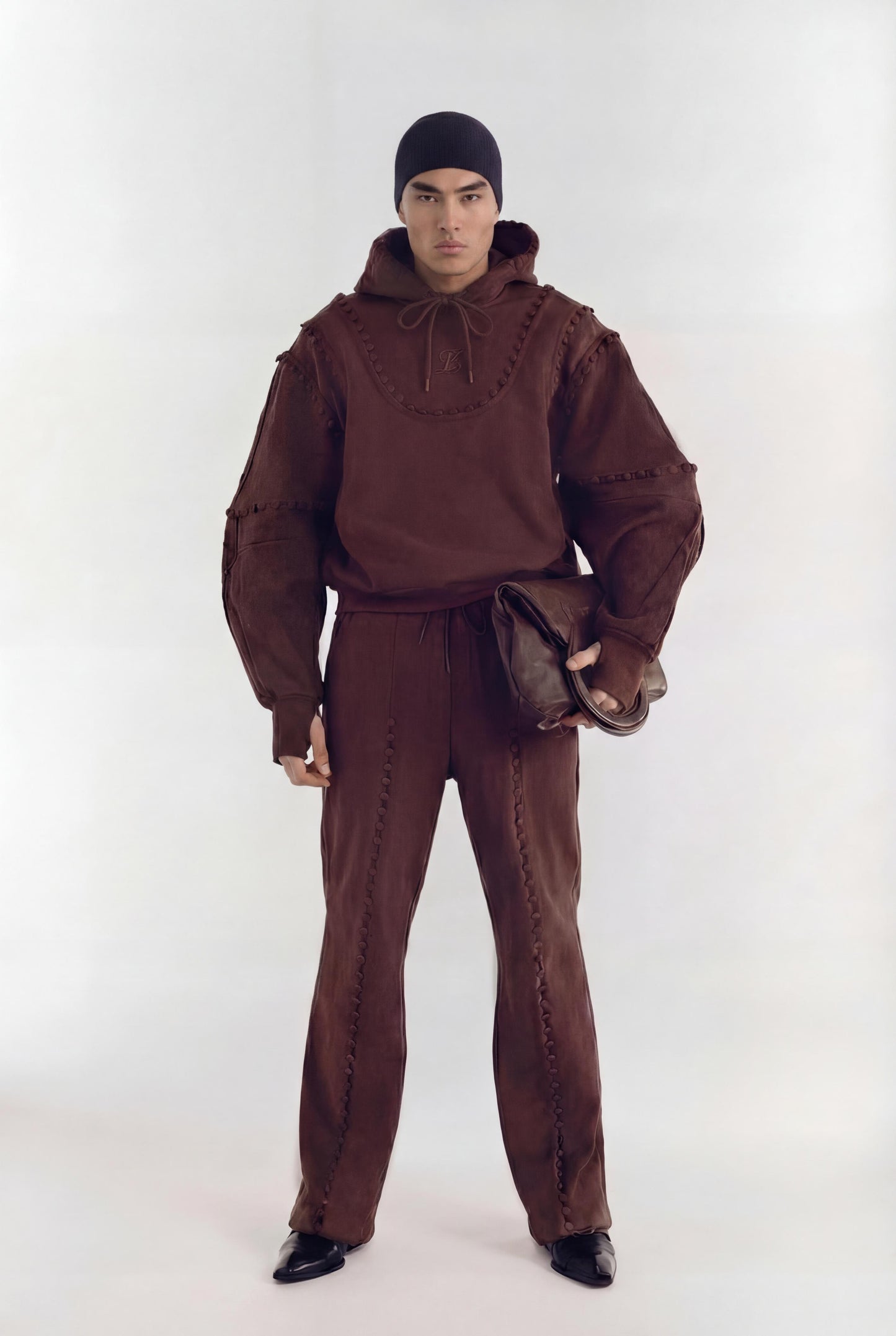 Unbutton Window Pant in Brown