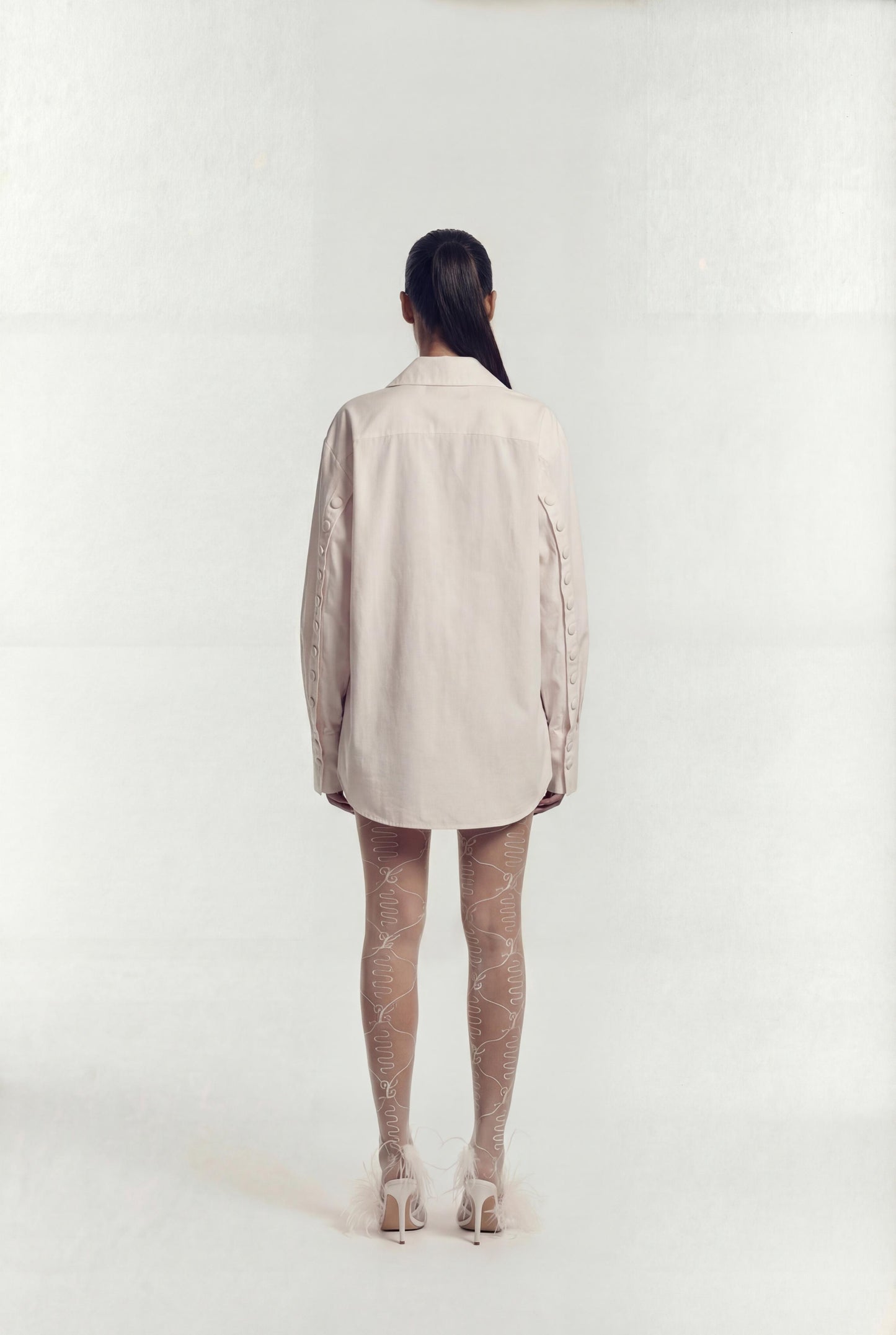 Unbutton Shirt in Cotton Poplin