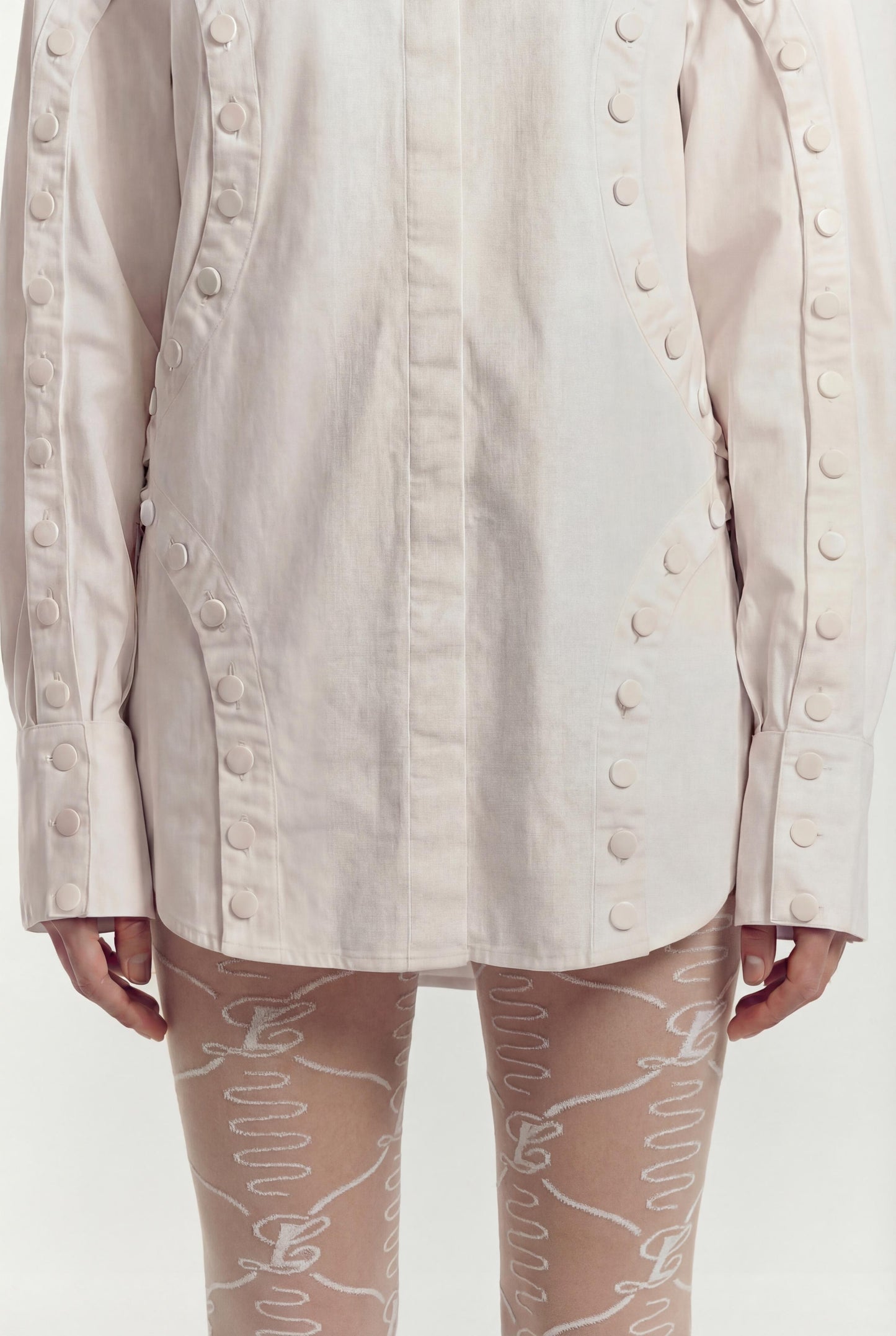 Unbutton Shirt in Cotton Poplin