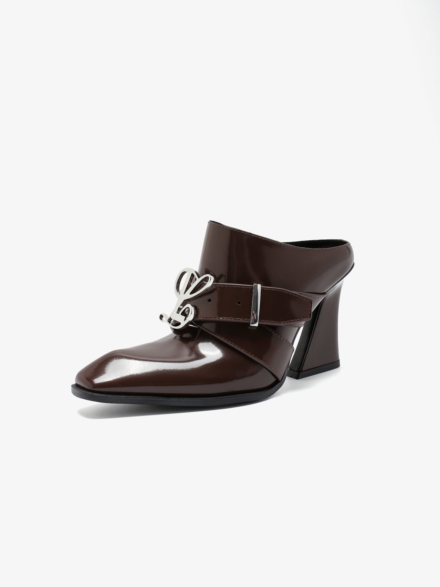 Jehan Mule in Smooth Brown Leather