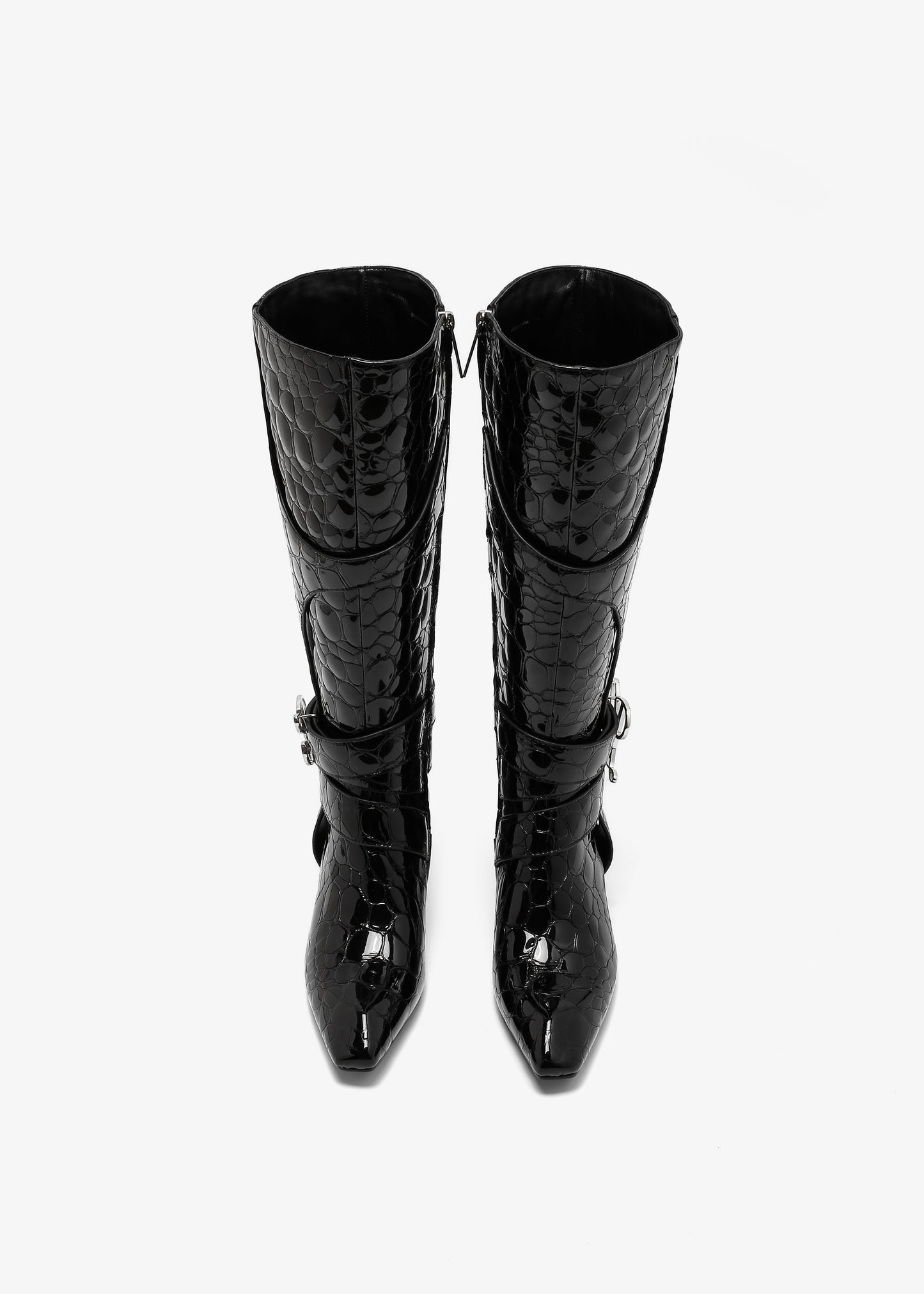 Keyla Boot in Black Pebble Leather