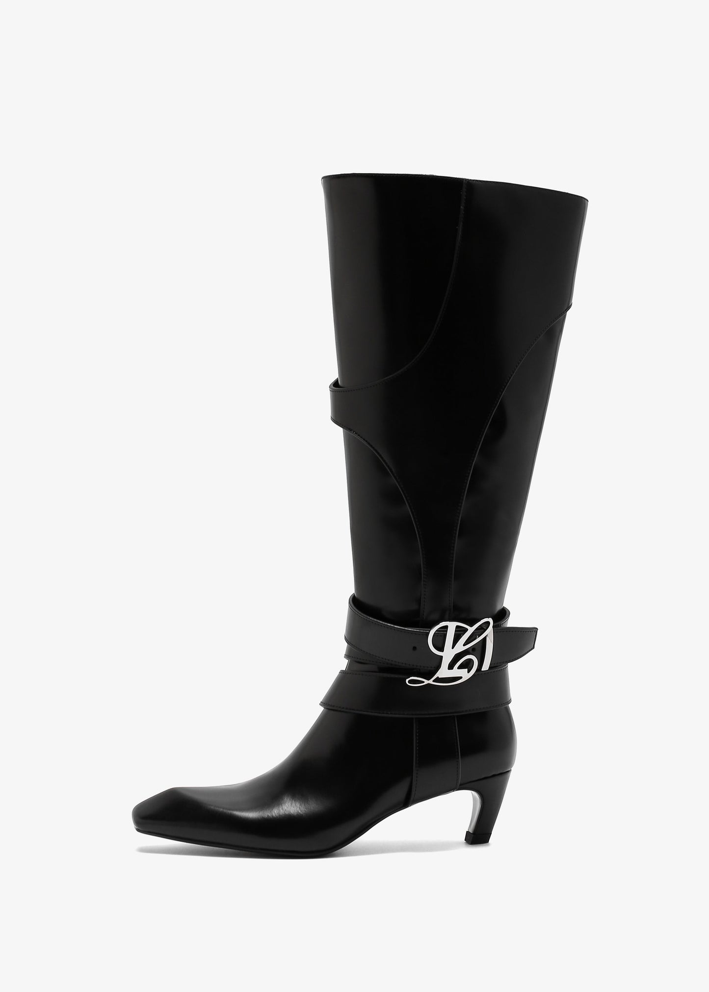 Keyla Boot in Smooth Black Leather