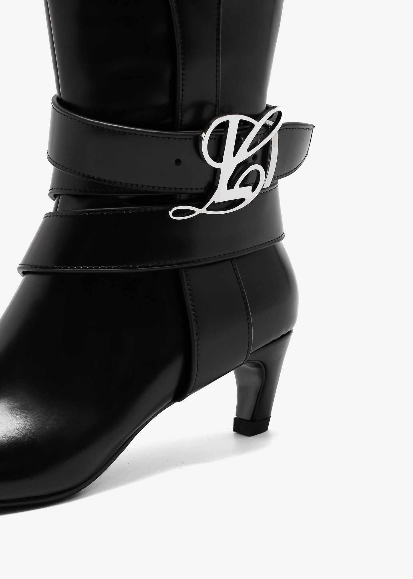 Keyla Boot in Smooth Black Leather