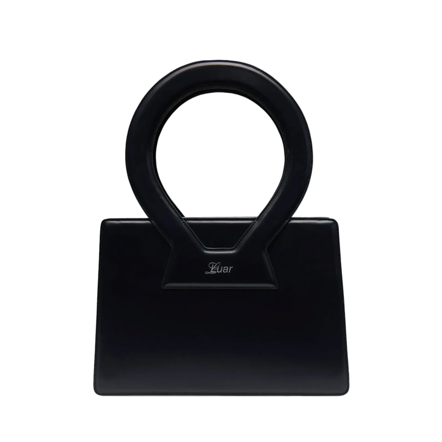 Large Ana in Smooth Black Leather