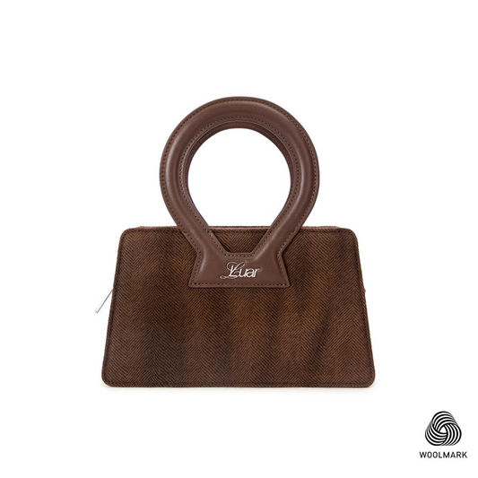 Small Ana in Feather Brown Wool