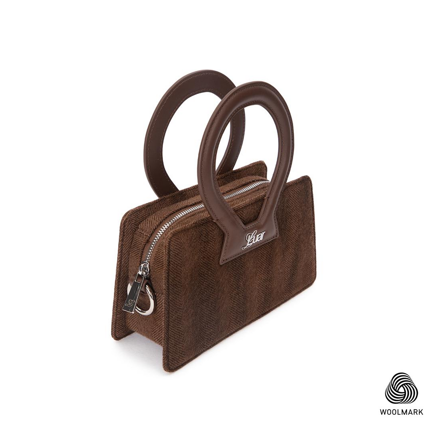 Small Ana in Feather Brown Wool
