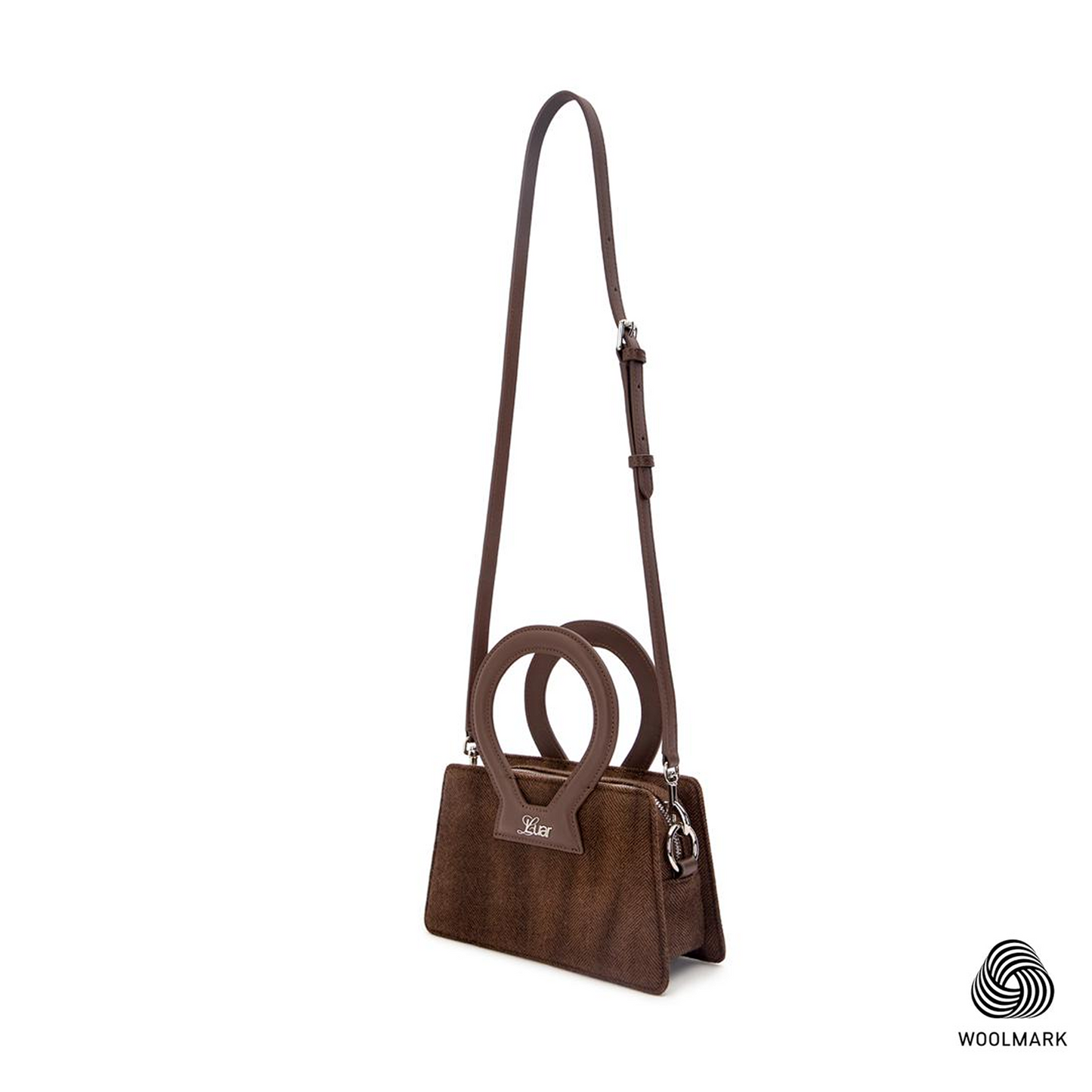 Small Ana in Feather Brown Wool