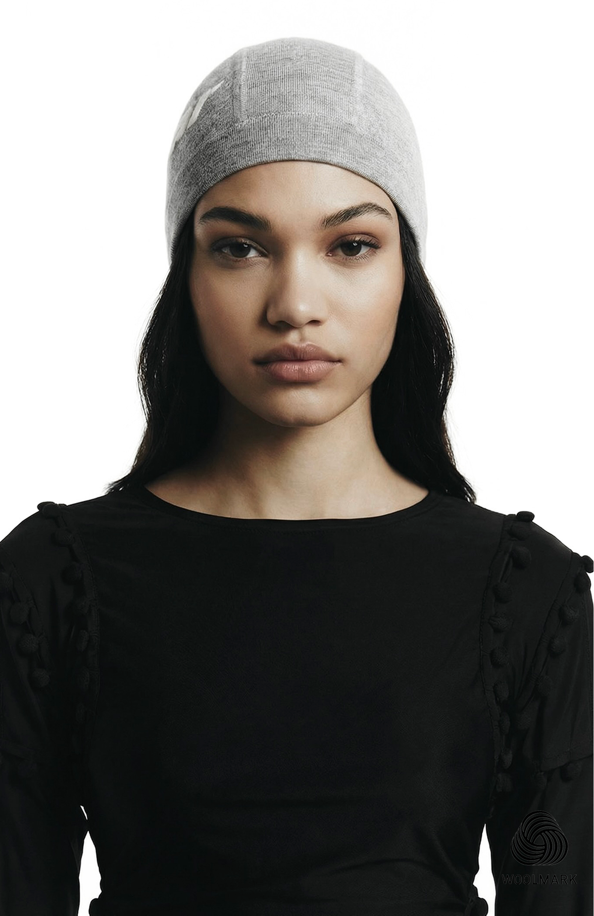 Logo Skull Cap in Merino Wool