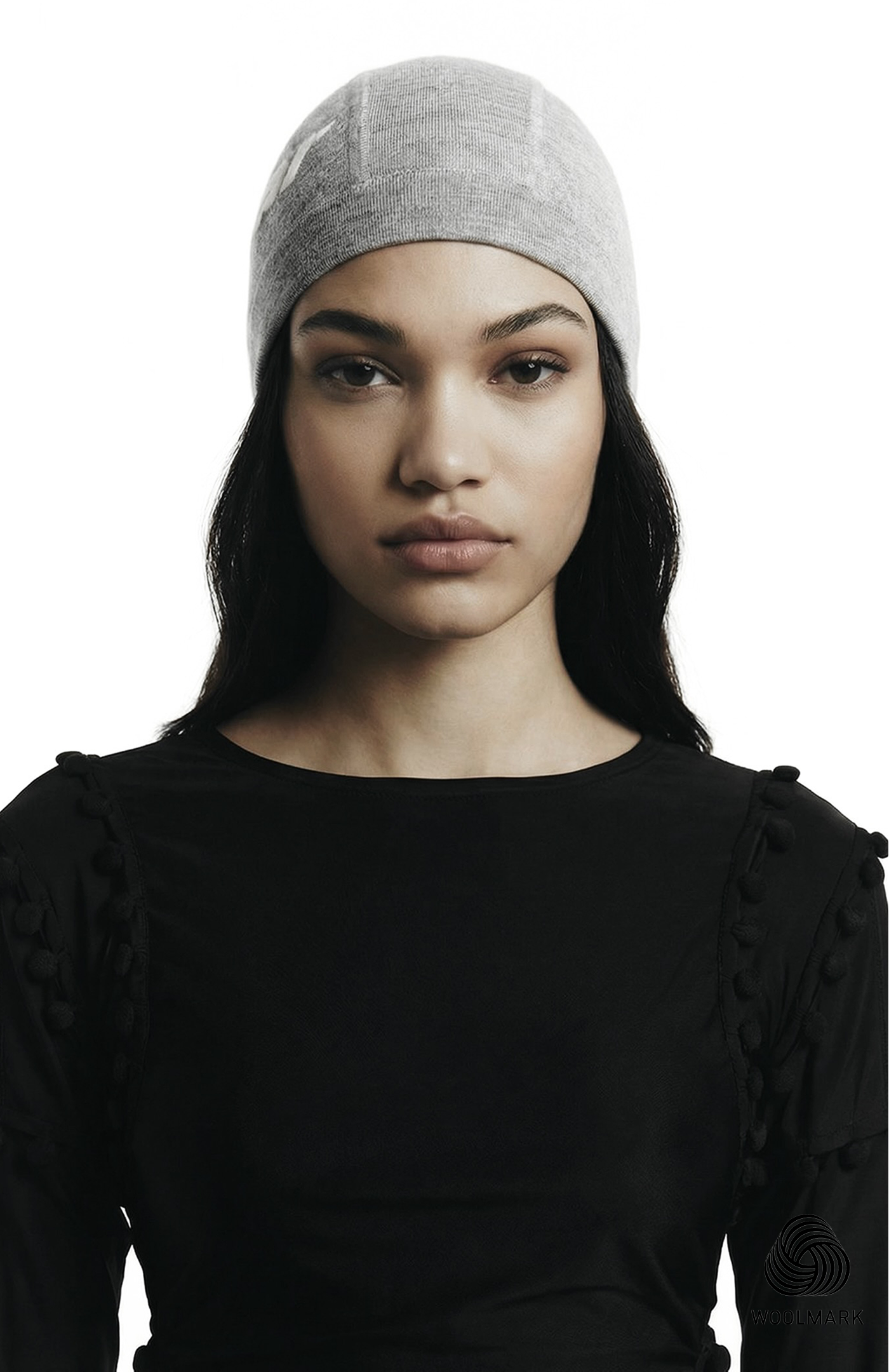 Logo Skull Cap in Merino Wool