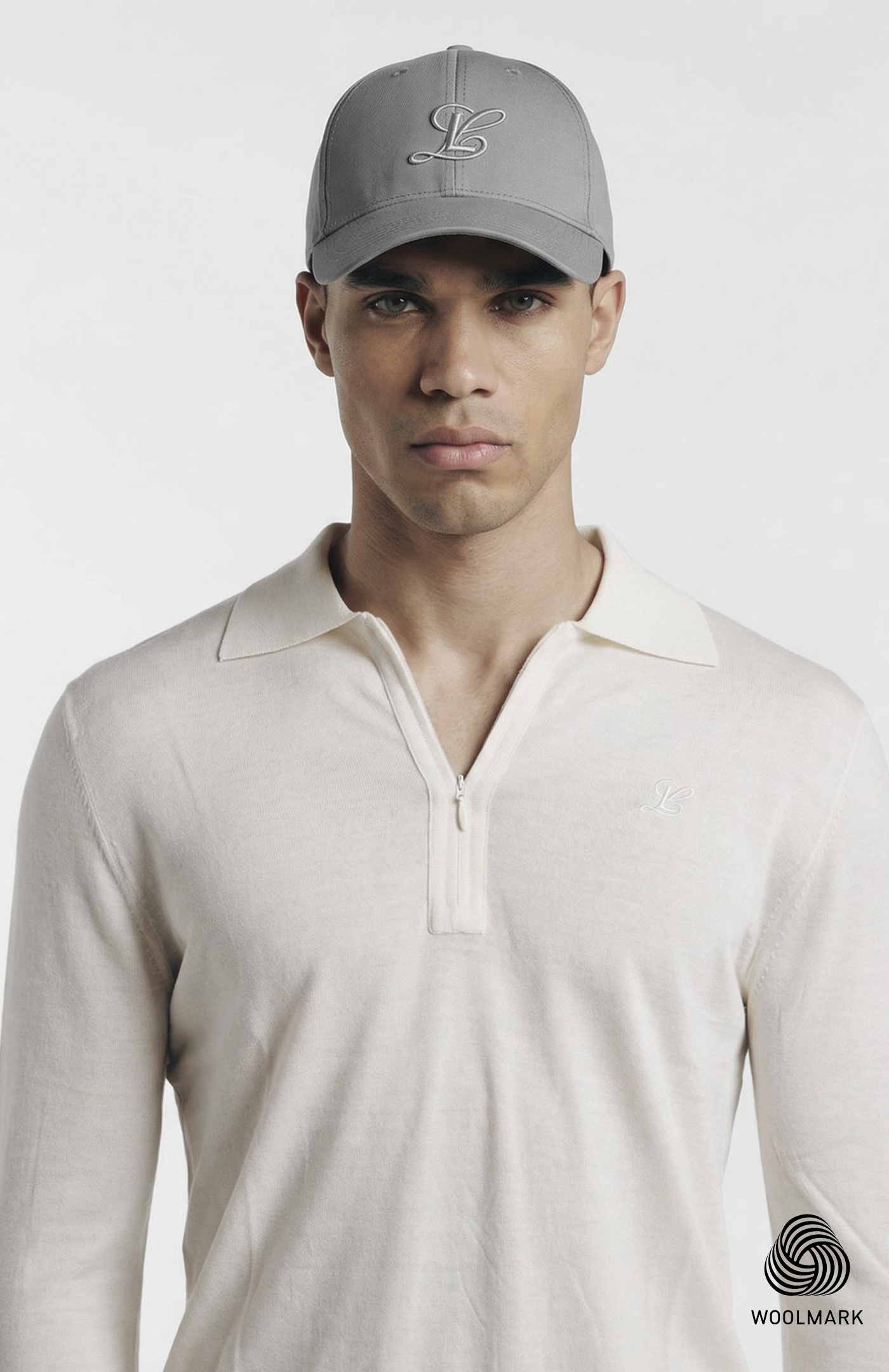 Logo Baseball Cap in Smart Merino Wool