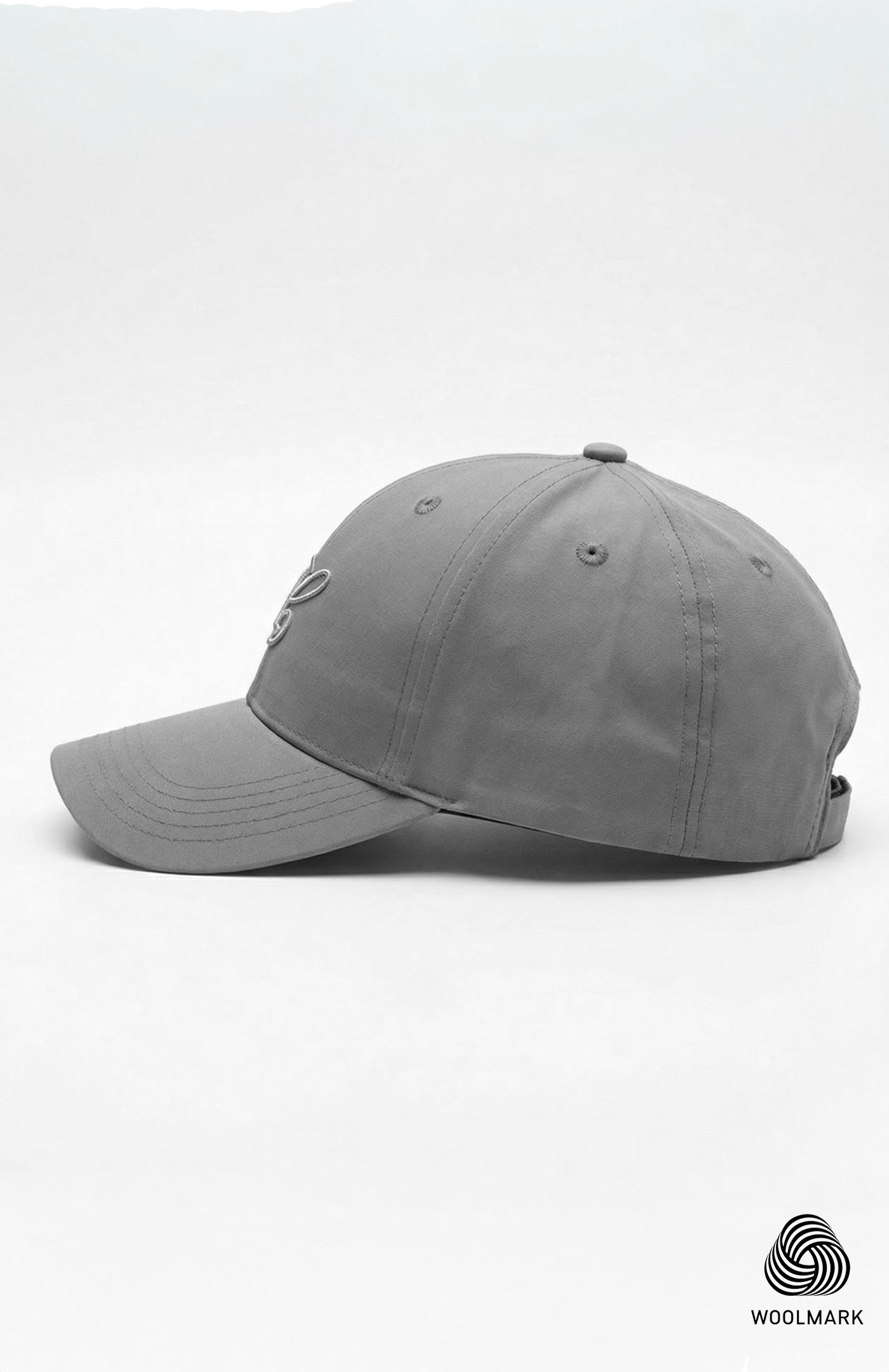 Logo Baseball Cap in Smart Merino Wool