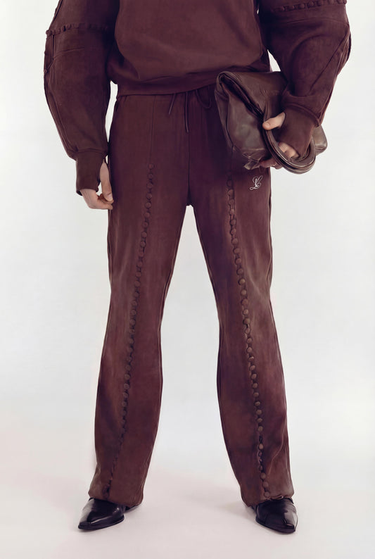 Unbutton Window Pant in Brown