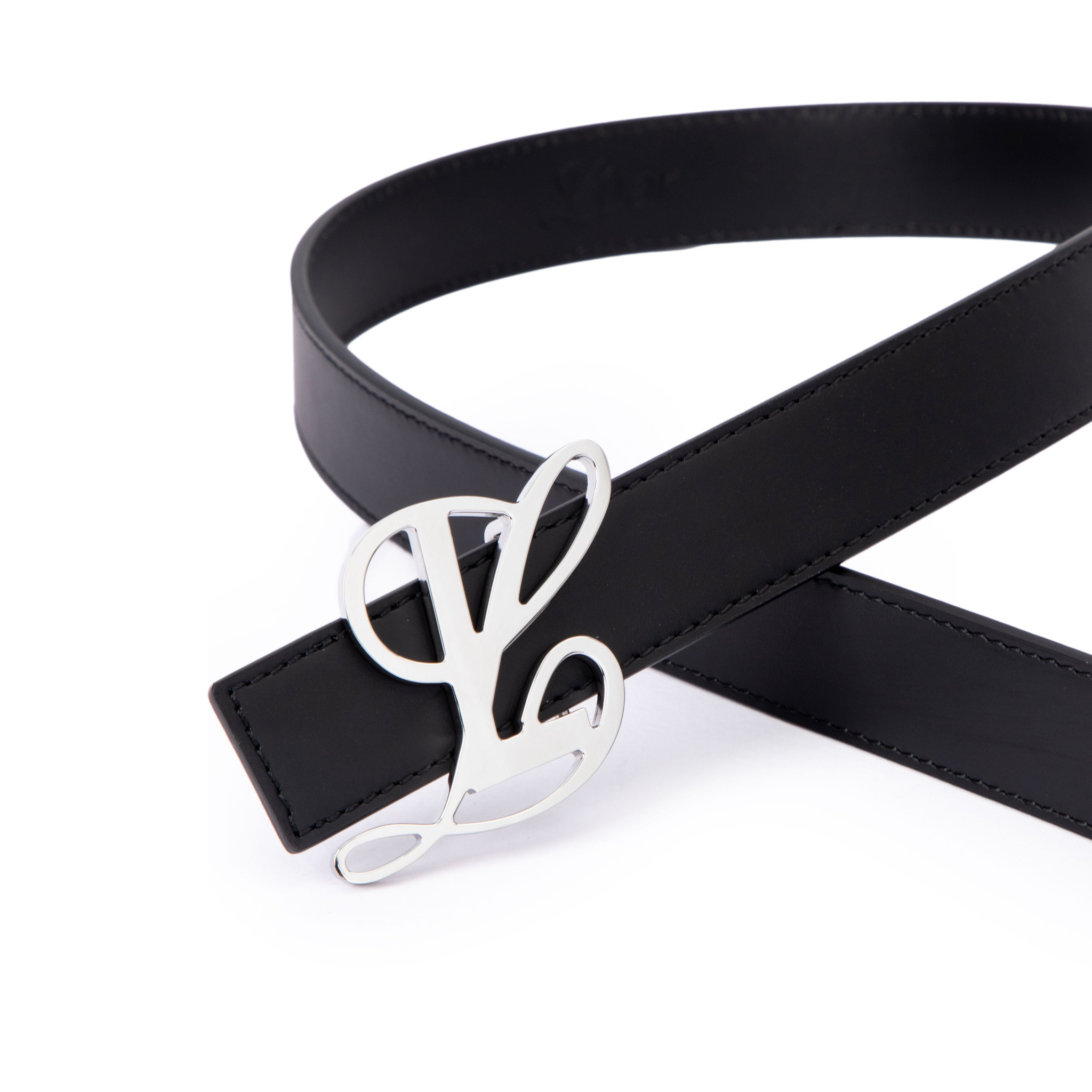 Baby Belt - Smooth Black Leather (hover)