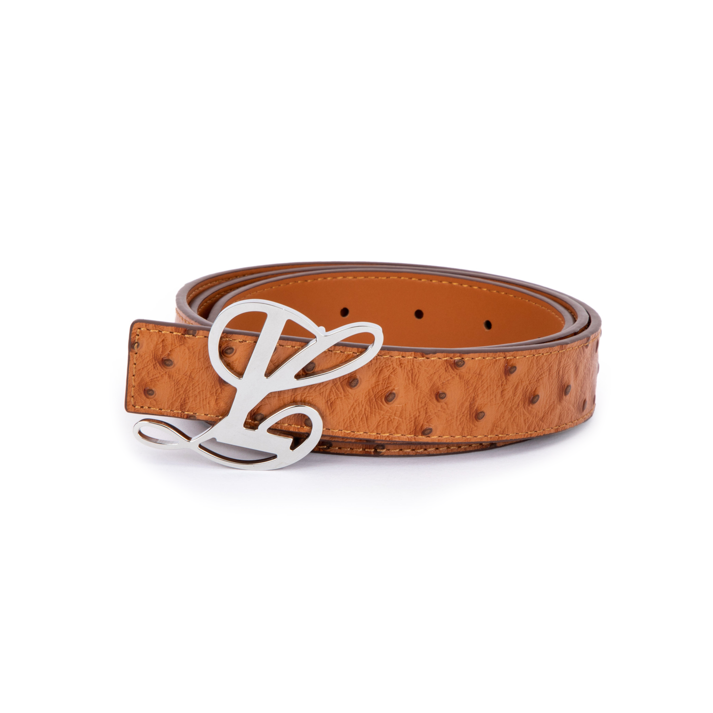 Baby Belt - Tan Ostrich