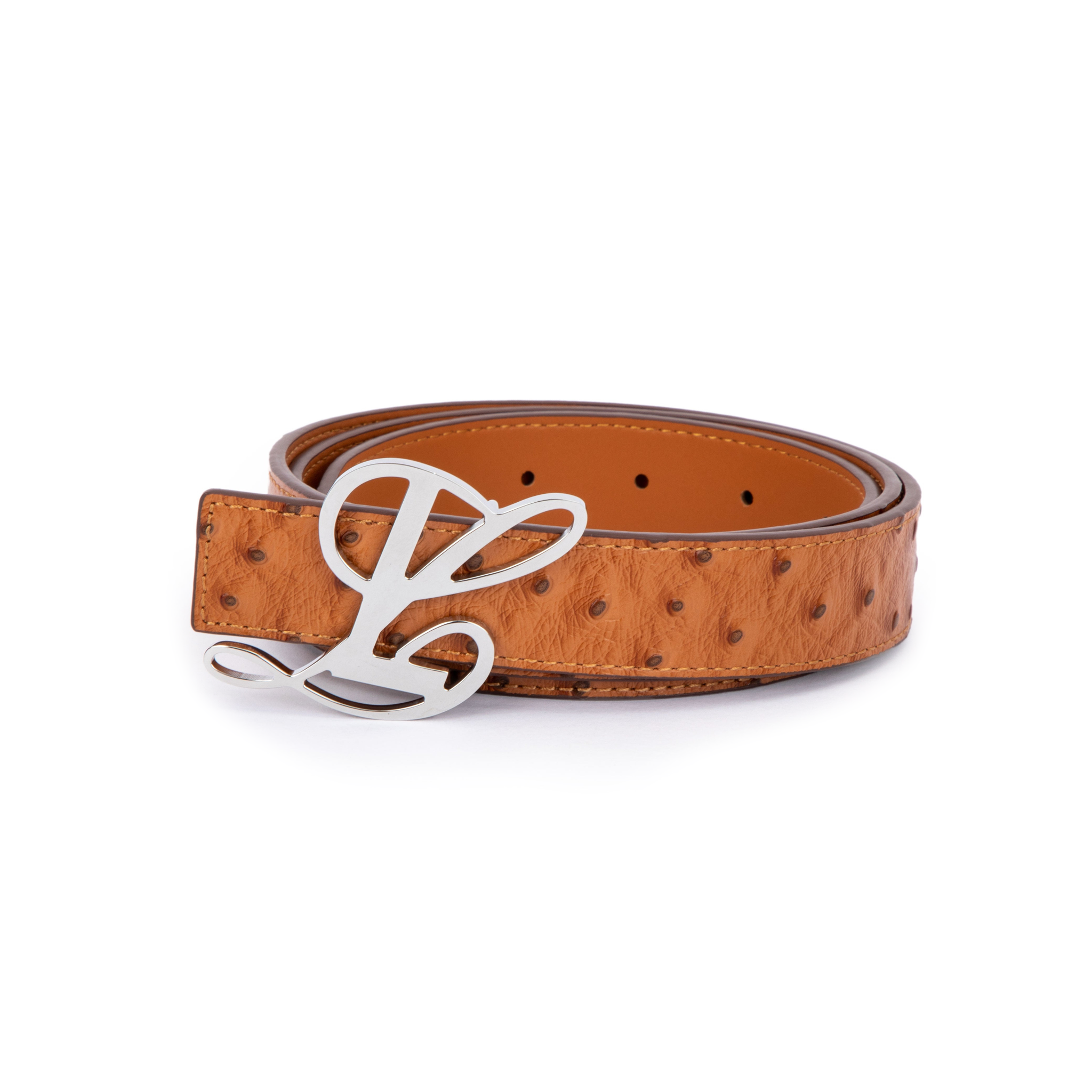 Baby Belt - Tan Ostrich