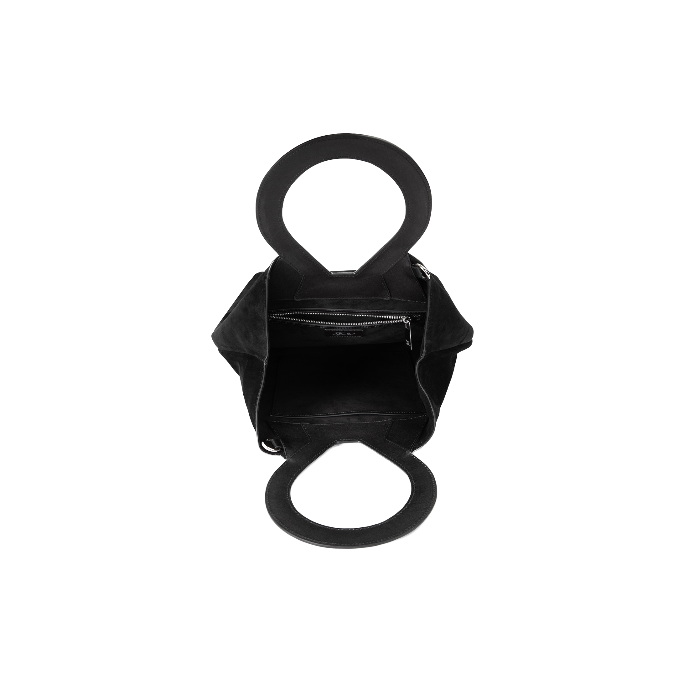 Brooke Tote in Black Suede Hover
