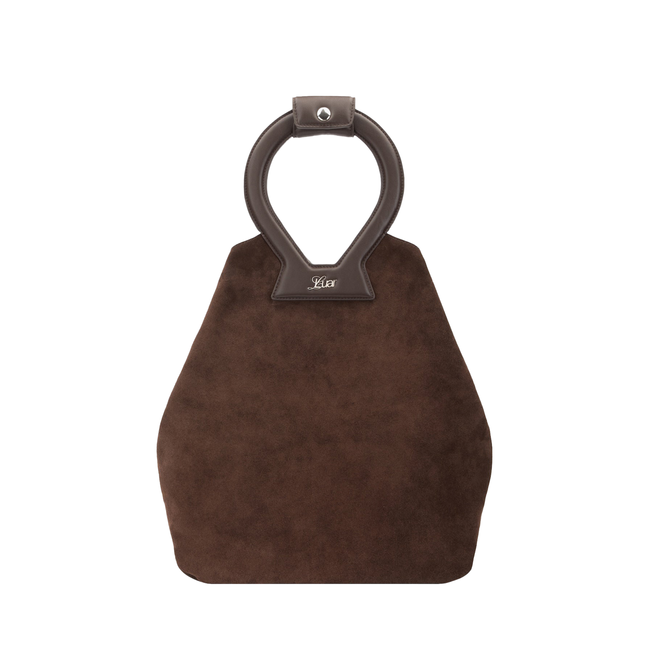 Brooke Tote in Brown Suede