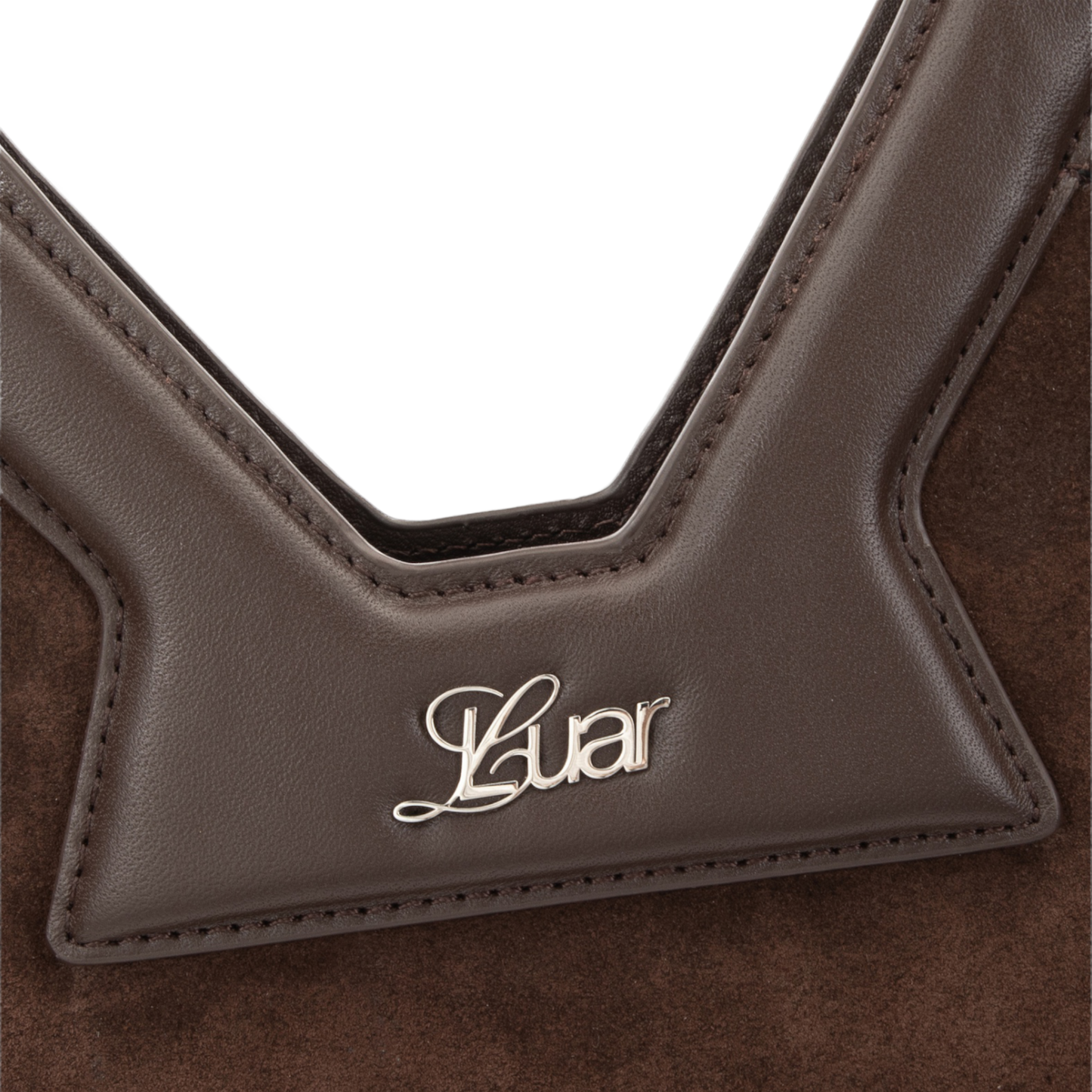 Brooke Tote in Brown Suede
