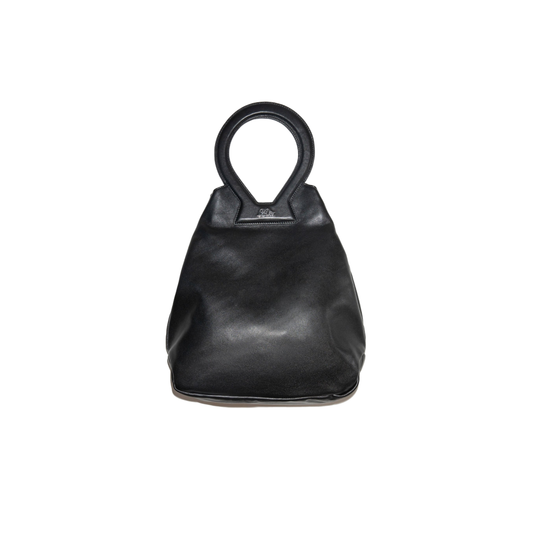 Brooke Tote in Smooth Black Leather