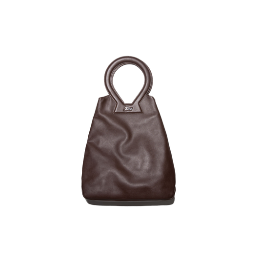 Brooke Tote in Smooth Brown Leather