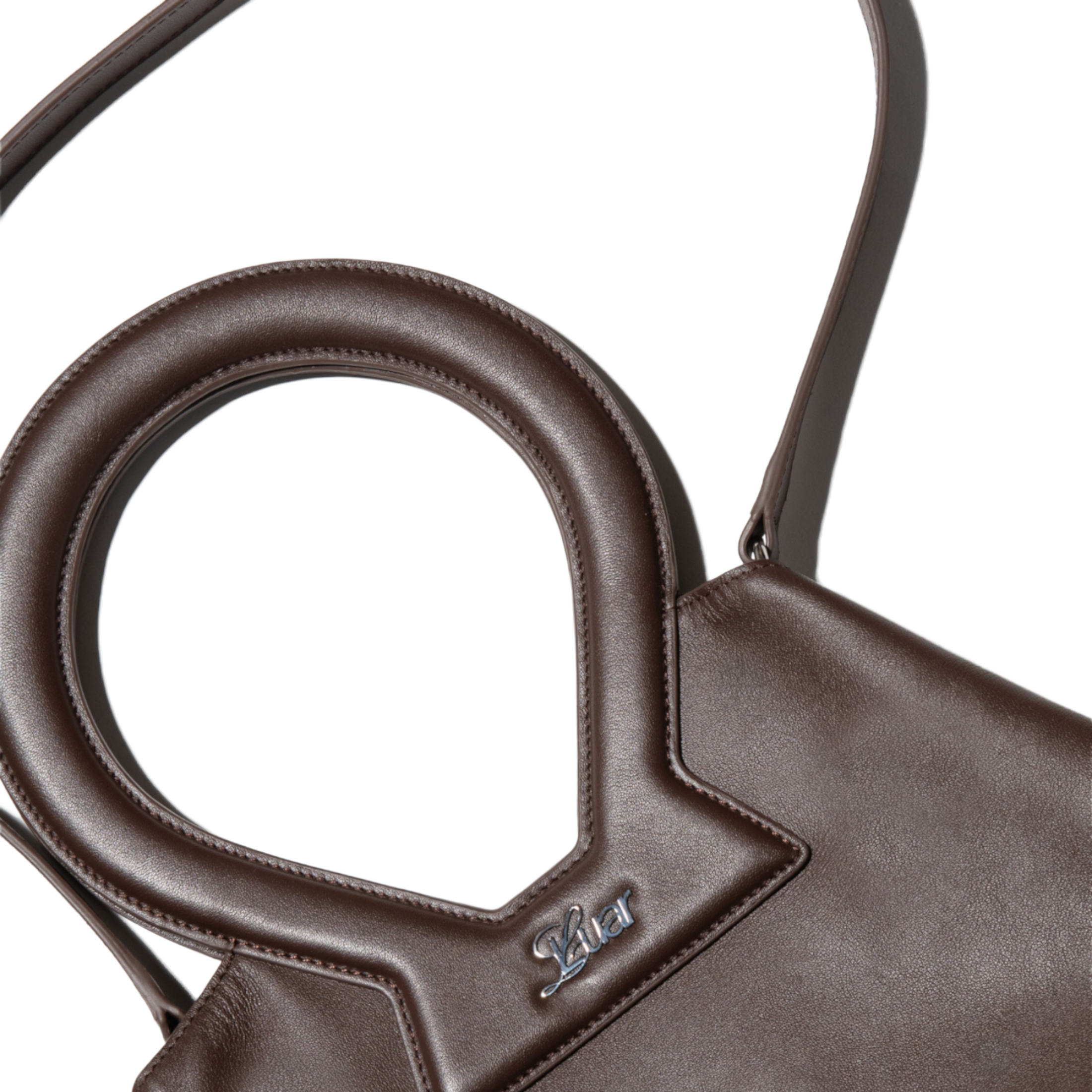 Brooke Tote in Smooth Brown Leather Hover