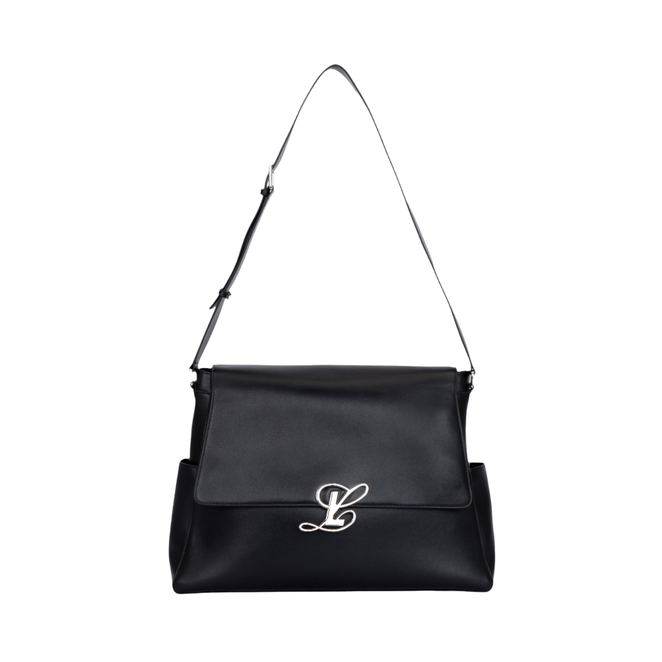 Cam Messenger in Smooth Black Leather