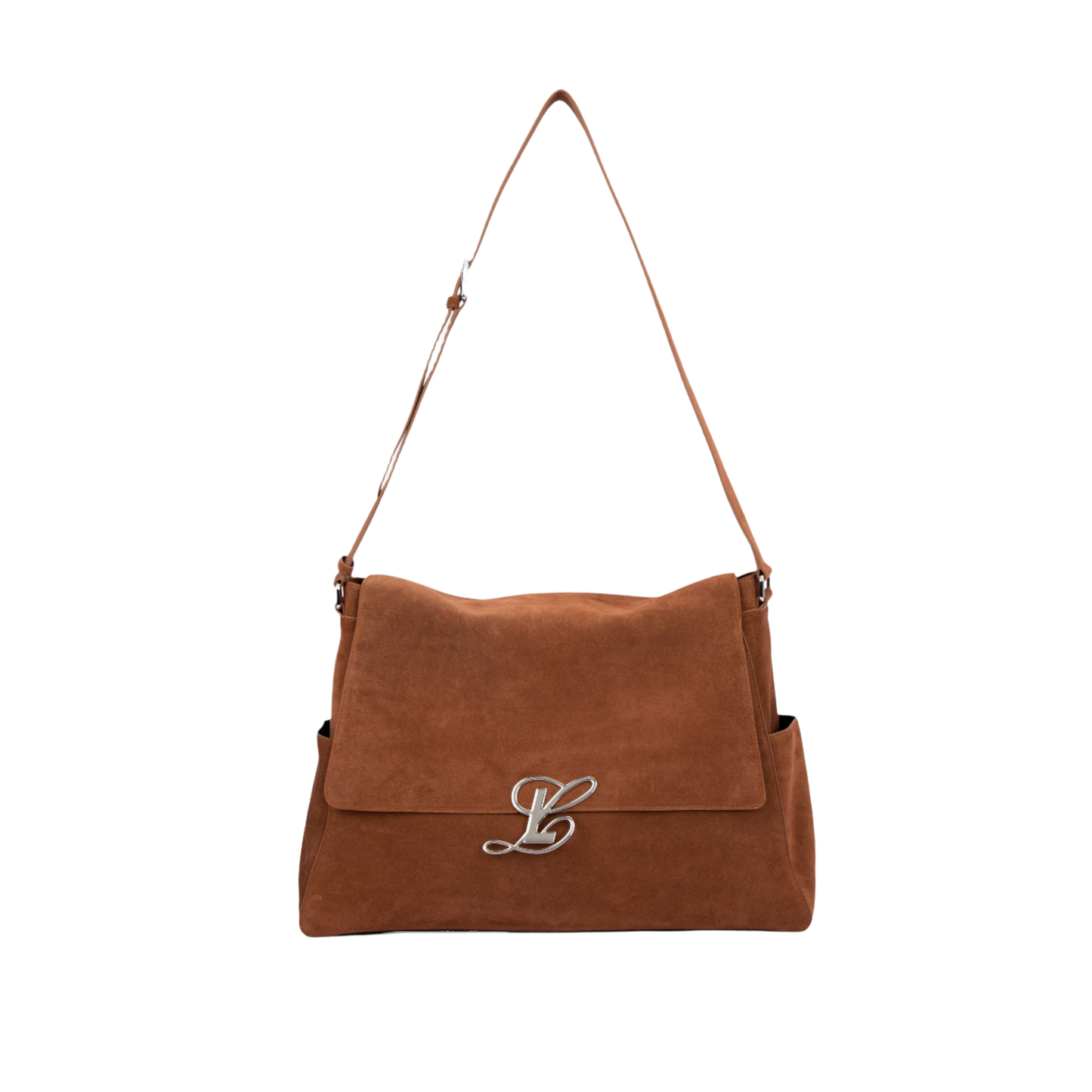 Cam Messenger in Cognac Suede