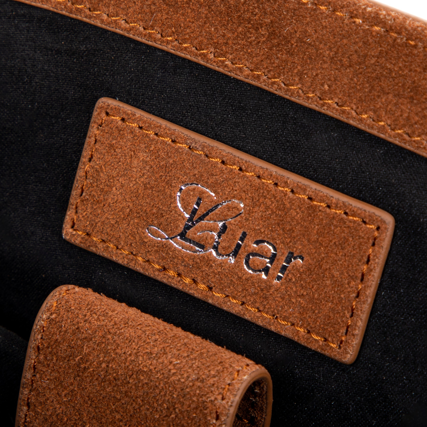 Cam Messenger in Cognac Suede