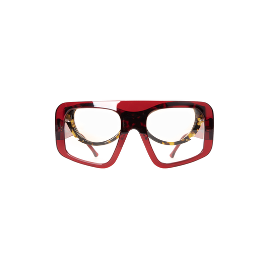 DOUBLE EYEWEAR - BURGUNDY/TORTOISE