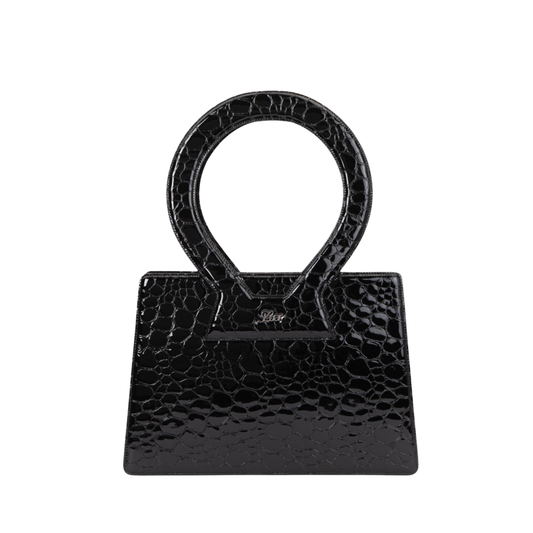 Large Ana in Black Pebble Leather