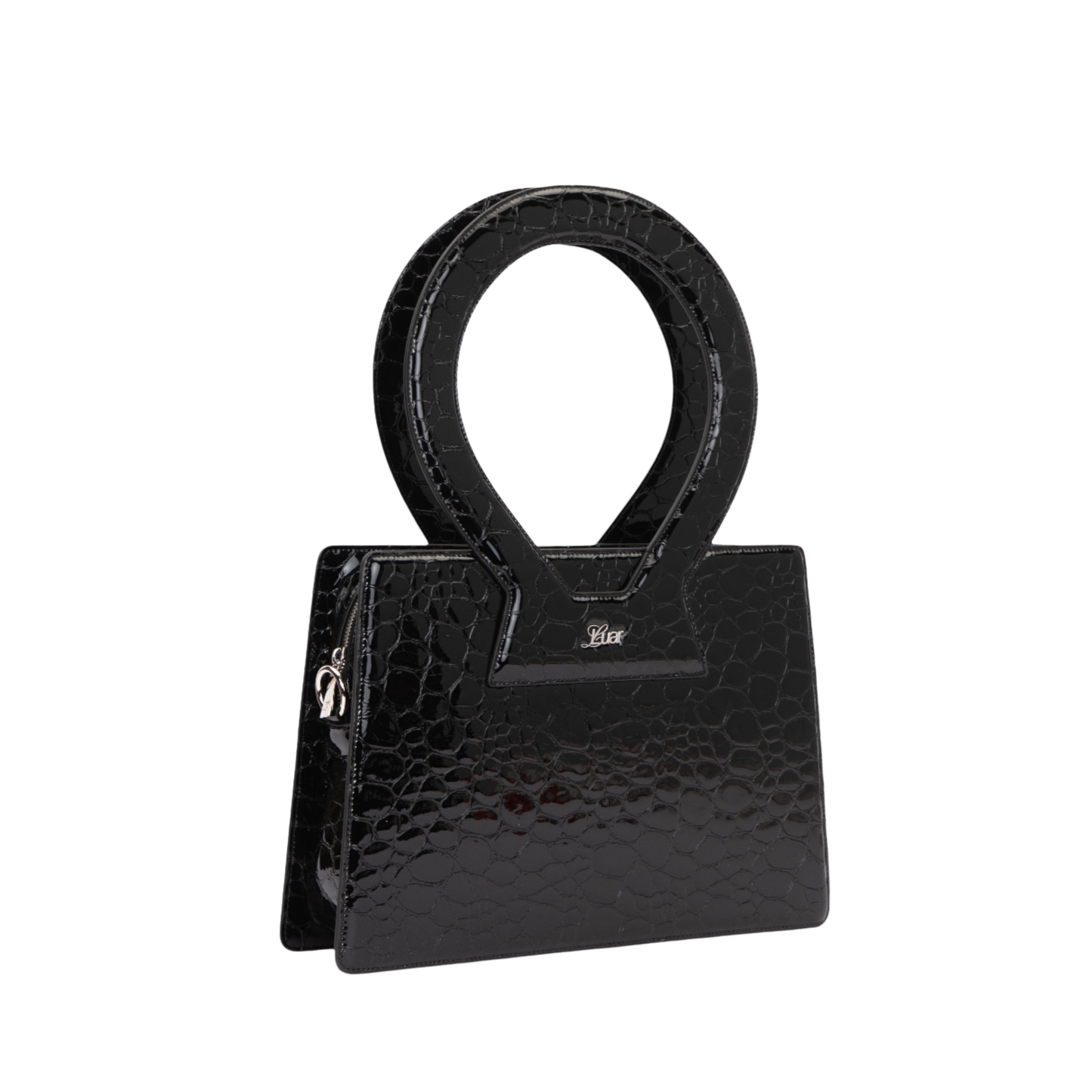 Large Ana in Black Pebble Leather